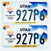2002 United States Utah Olympic Winter Games Passenger License Plate 927P6 - £26.66 GBP