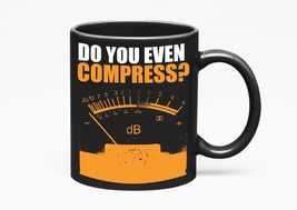 Make Your Mark Design Do You Even Compress? Funny, Black 11oz Ceramic Mug - £16.63 GBP+