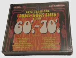 BMG Special Products Vintage Love Peace Folk Rock Hits 60&#39;s 70&#39;s 3 CD Se... - £19.55 GBP