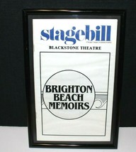 STAGEBILL 1984 BRIGHTON BEACH MEMOIRS Framed Blackstone Broadway Theatre... - £15.94 GBP