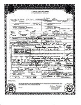 Lee Harvey Oswald Death Certificate Reproduction - £5.43 GBP