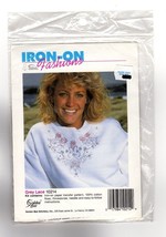 GREY LACE Golden Bee Cross Stitch Iron-on Fashions Transfer Kit #10214 NEW - £5.09 GBP