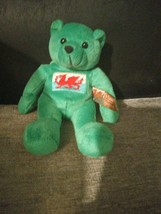 Green Welsh Teddy Bear. House Of Valentina Collection Approx 8&quot; - £8.65 GBP