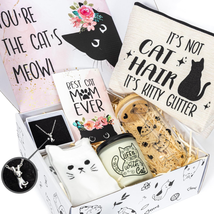 Cat Lover Gifts for Women, Funny Cat Gifts for Cat Lovers, Best Cat Mom Gift Box - £41.90 GBP