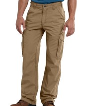 Carhartt Force Tappen Cargo Work Pants Tan Khaki Workwear Relaxed Fit Me... - $539.82 MXN