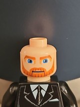 LEGO Star Wars Obi Wan Kenobi Clone Wars Minifigure Head Brown Beard - £2.59 GBP