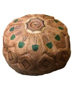 Moroccan leather pouf tan, large Moroccan tan pouf, Moroccan large pouf tan - $3,467.89 MXN