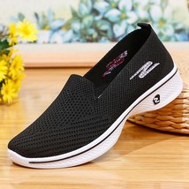 Mesh Sneakers Soft Flat Non-slip Knit Shoes Vulcanized Shoes Women Breathable Lo - £21.89 GBP