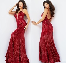 JOVANI 09693 RED. Authentic dress. NWT. SEE VIDEO ! Fastest FREE shipping - £558.31 GBP