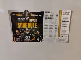 2025 Official NFL Merch Pittsburgh Steelers Magnetic Schedule 5”x9” inch... - $8.90