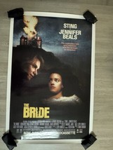 Original 1986 The Bride VHS Release Movie Poster Cult Classic 41 X 27 - $19.79