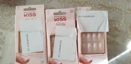 3 Pack Kiss Salon Acrylic Nude Revolutionary Natural Nails, Medium Coffi... - £14.93 GBP