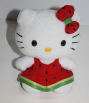 Hello Kitty Watermelon Dress Bow Red TY Beanie Baby Soft Toy Stuffed 2010 Small - £12.22 GBP