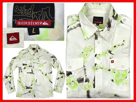 Quiksilver Men&#39;s Shirt Size L *Here With Discount* QU01 T1P - £23.06 GBP