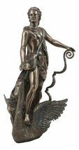 Greek Olympian Oracular God Apollo Riding A Swan Statue Music Archery Sun Deity - £45.00 GBP
