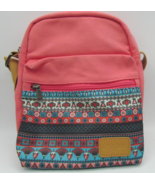Leaper Canvas Travel Bag/Backpack Pink Native American Design - €11,92 EUR