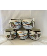 Rare Kutani Ware Japanese Teapot Set – Hand-Painted, 5 Cups, Gold Trim –... - $58.90