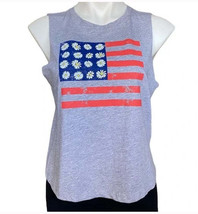 Pretty Rebel Womens American Flag Muscle Tee, Size Large - £10.27 GBP