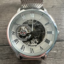 Forsining Watch Automatic Silver Tone Classic Round Steel Band H099M - $29.87