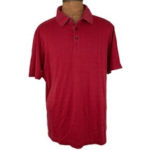 Tommy Bahama Polo Shirt Mens XL Red Casual Work Short Sleeve - £19.96 GBP