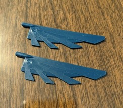 11091 LEGO Parts (2) Wing 9L with Stylized Feathers 11091 DK BLUE - $1.00