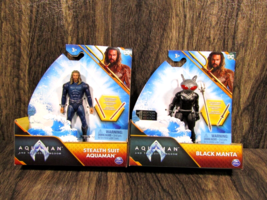 2 Dc Comics Aquaman The Lost Kingdom 1st Ed 4&quot;Action Figure Lot Black Mantra - £15.49 GBP