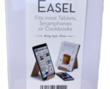 New Huntington Home White/Tan Acrylic Tablet, Smartphone &amp; Cookbook Easel - £9.85 GBP