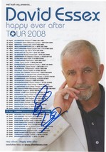 David Essex The Happy Ever After Tour Hand Signed Live Concert Flyer - $8.99