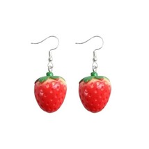 New 2025 Korean Temperament Simple Sweet Lovely Strawberry Fruit Earring... - $11.59