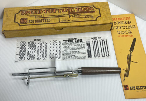 Vintage RC Rug Crafters Speed Tufting Tool Set Rug & Tapestry - $12.19