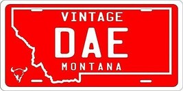 Montana Vintage License Plate Personalized Custom Auto Bike Motorcycle Moped tag - £8.78 GBP+
