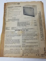 Westinghouse Televisions H-21 Photofact 388 Schematics Parts List 1958 - £11.17 GBP