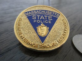 Massachusetts State Police MSP Challenge Coin #8J - £24.64 GBP