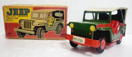 Jeep Old Tin Toy Mini Car Made In Japan Antique Ko Japan Ahi - $243.10