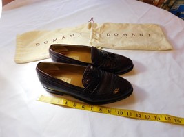 Domani Italia Italy mens dress shoes 9 6923 Johnston Murphy tassel wine brown 9M - £70.08 GBP