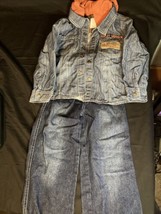 Harley Davidson HD Toddler Jean Jacket And Pants Size 3T Official APPAREL - $24.18