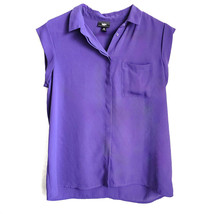 Massimo Purple Cap Sleeve Top - Sz M - £8.33 GBP