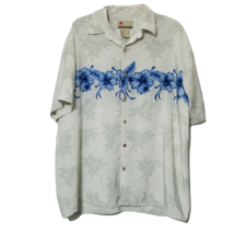 XG Island Tropics Hawaiian Button Up Clollared Shirt ~ Sz L ~ Short Sleeve - £13.61 GBP