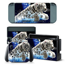 For Nintendo Switch Skin Console &amp; Joy-Con Controller Tiger Vinyl Decal - £9.56 GBP