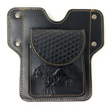 Texas West Western Cowboy Tooled Basketweave Leather Horse 2 Belt Loops ... - £23.45 GBP