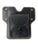 Texas West Western Cowboy Tooled Basketweave Leather Horse 2 Belt Loops ... - £23.35 GBP