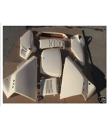 HONDA HELIX CN250 FUSION CN 250 SCOOTER WHITE PANELS SET WITH SPOILER - $247.50