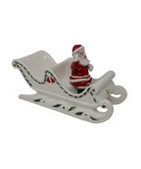 Edith King Original 1951 Collectible Porcelain Santa&#39;s Sleigh - $34.39 CAD