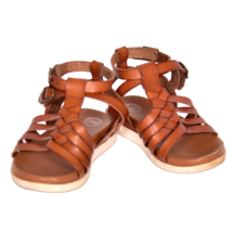 Wonder Nation Girl&#39;s Gladiator Sandals Brown Size 7 - £8.14 GBP