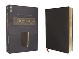 NASB, Thompson Chain-Reference Bible, Bonded Leather, Black, Red Letter, 1977 Te - £63.92 GBP