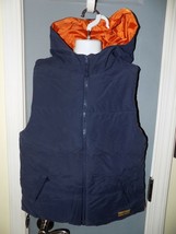 Kitestrings Navy Blue Hoodie Zipper Jacket Sleeveless Vest Size 12/14 Bo... - $29.20