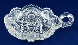 Imperial Nucut Cut Glass Nappy Crystal Bowl Candy Dish - $6.85 CAD