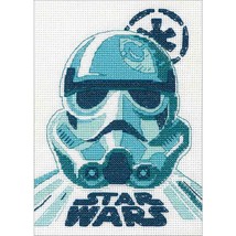 DIY Repackaged Disney Star Wars Storm Trooper 5 x 7 Counted Cross Stitch Kit - $18.95