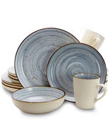Elama Mellow 16-Piece Dinnerware Set in Powder Blue - $96.12