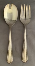 Serving Spoon &amp; Cold Meat Serving Fork Croydon-Mary Lee Rogers Silverpla... - $14.85